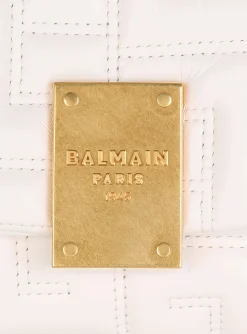 Women Balmain Mini 1945 Soft Bag In Quilted Leather