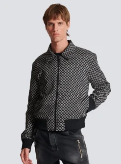 Balmain Mini Monogram Bomber Jacket