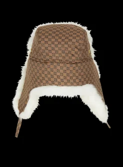Women Balmain Mini Monogram Trapper Hat