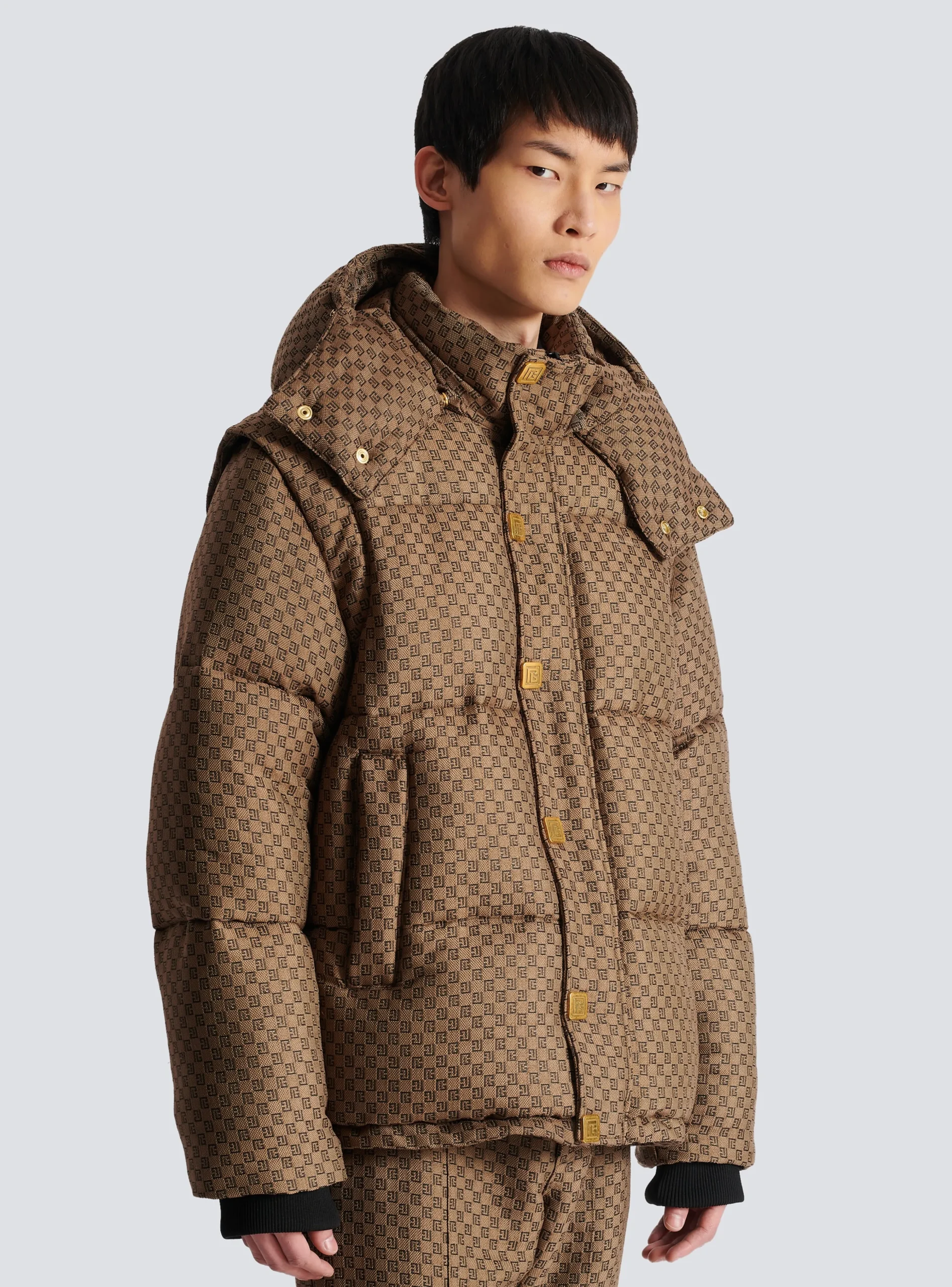 Balmain Mini Monogrammed Down Jacket
