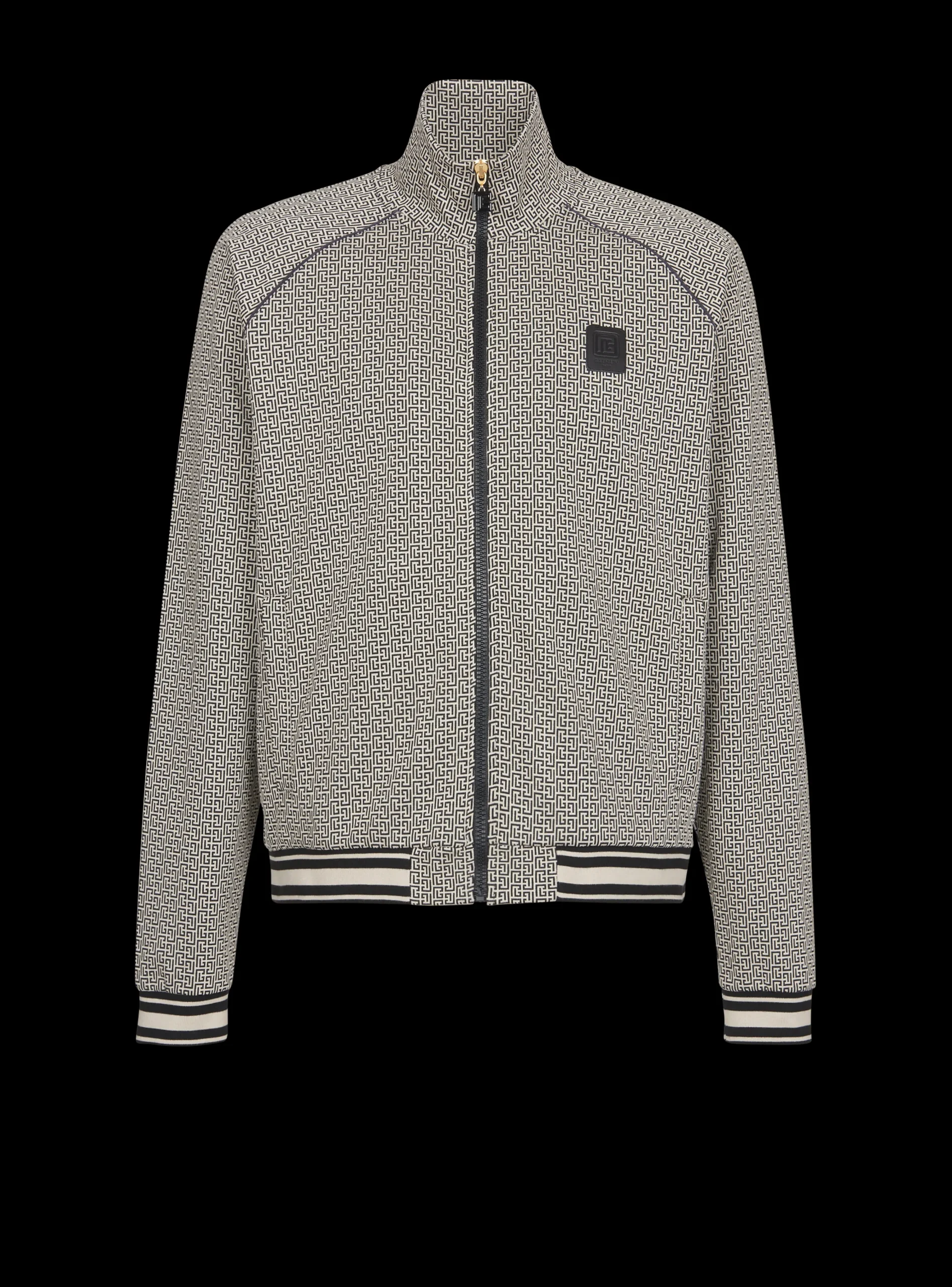 Balmain Mini Monogrammed Jacquard Zipped Jacket