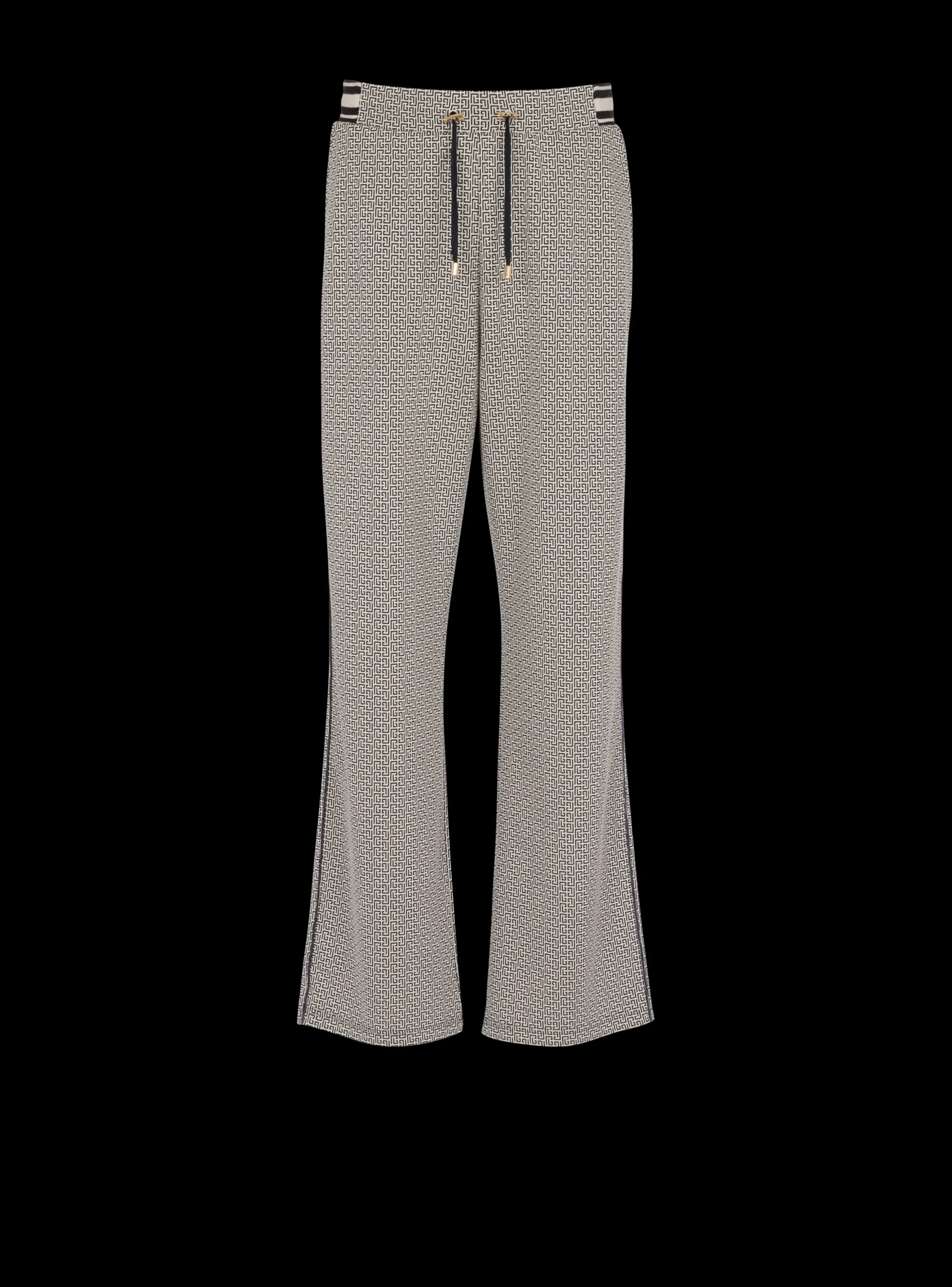 Balmain Mini Monogrammed Jacquard Joggers