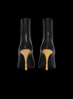 Women Balmain Moneta Leather Ankle Boots