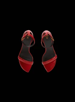 Women Balmain Moneta Patent Leather Sandals