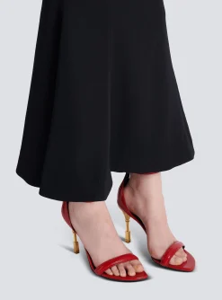 Women Balmain Moneta Patent Leather Sandals