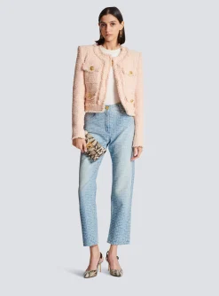 Women Balmain Monogram Classic Jeans