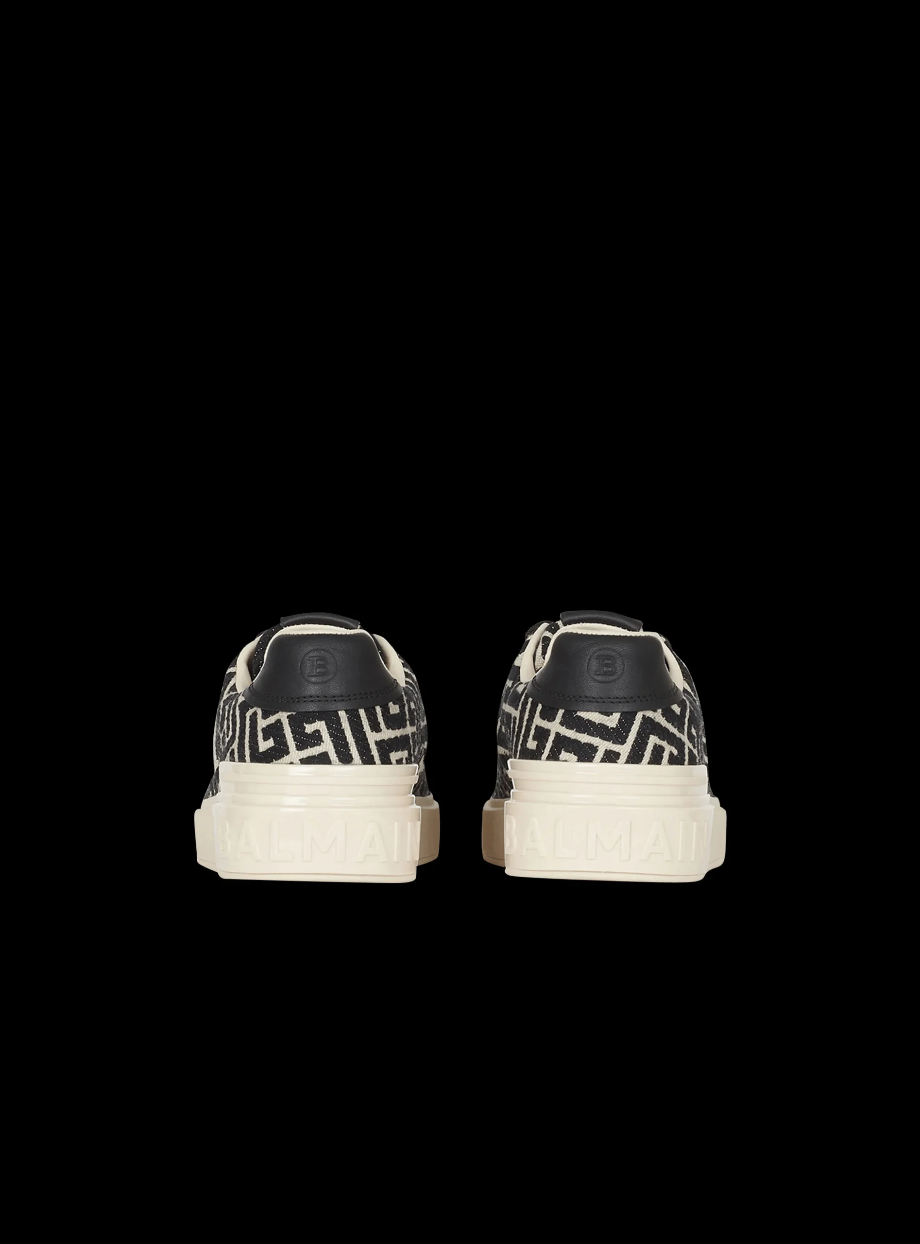 Balmain Monogram Jacquard B-Court Sneakers