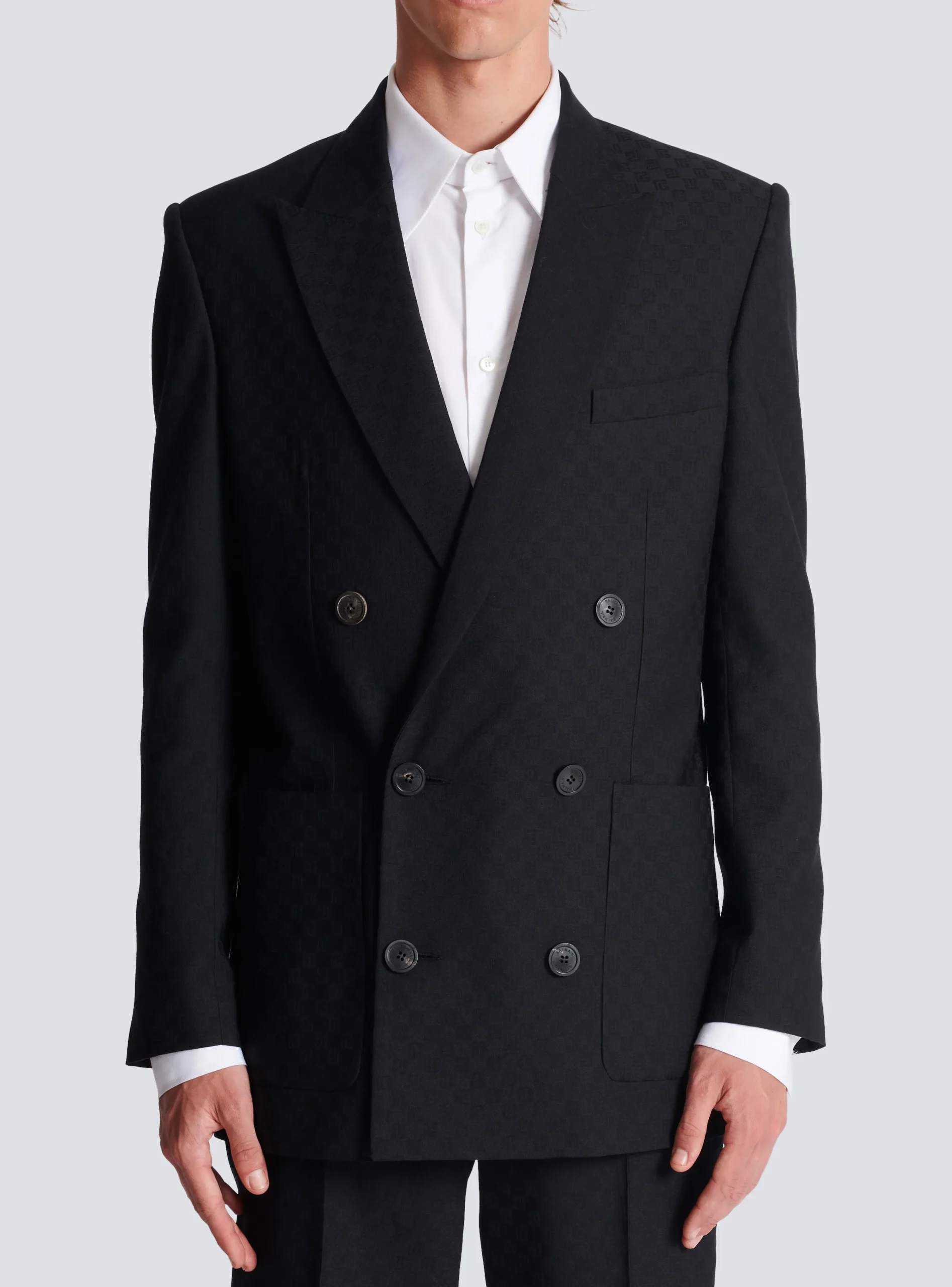 Balmain Monogram Jacquard Blazer