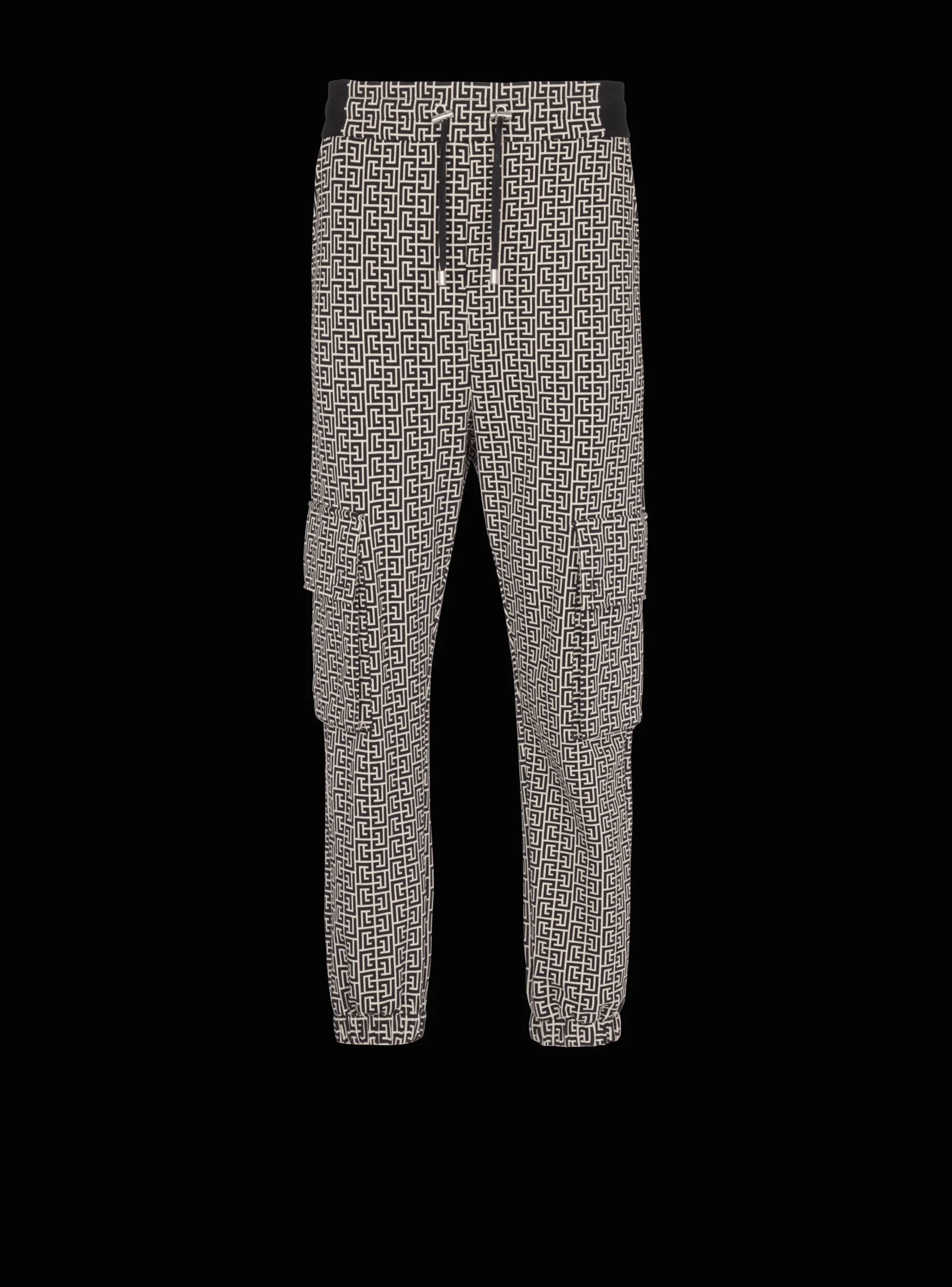 Balmain Monogram Jacquard Cargo Joggers