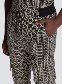 Balmain Monogram Jacquard Cargo Joggers