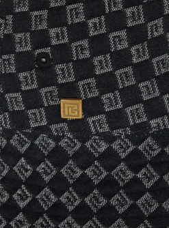 Balmain Monogram Jacquard Denim Bucket Hat