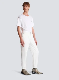 Balmain Monogram Satin Trousers
