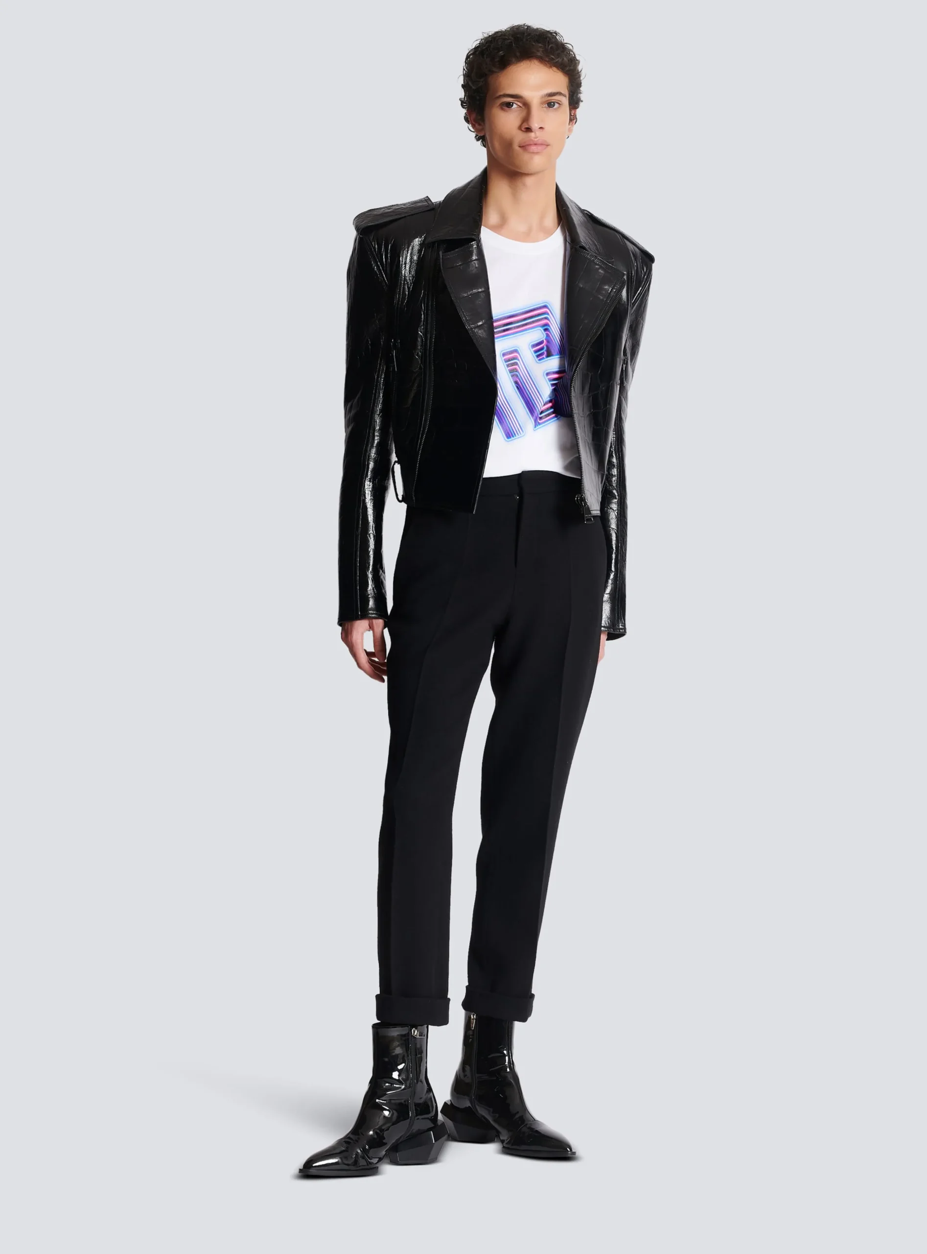 Balmain Neon Logo T-shirt