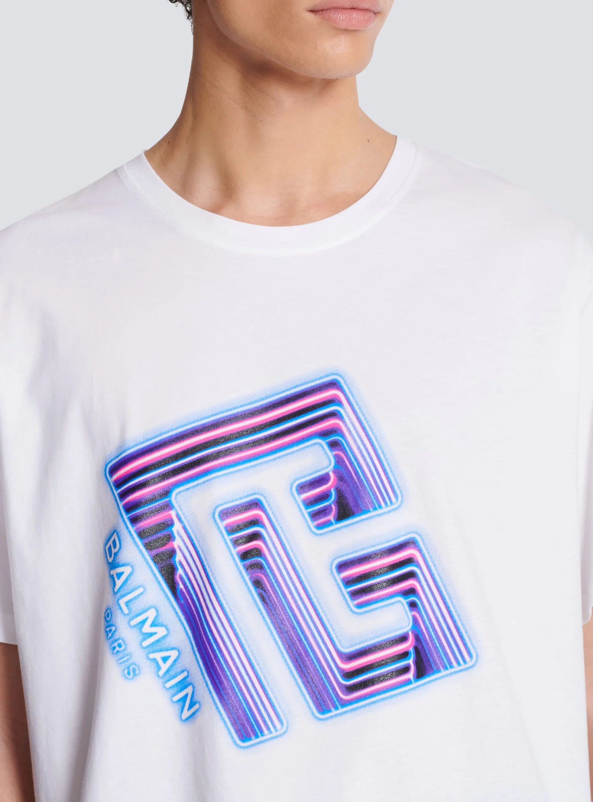 Balmain Neon Logo T-shirt