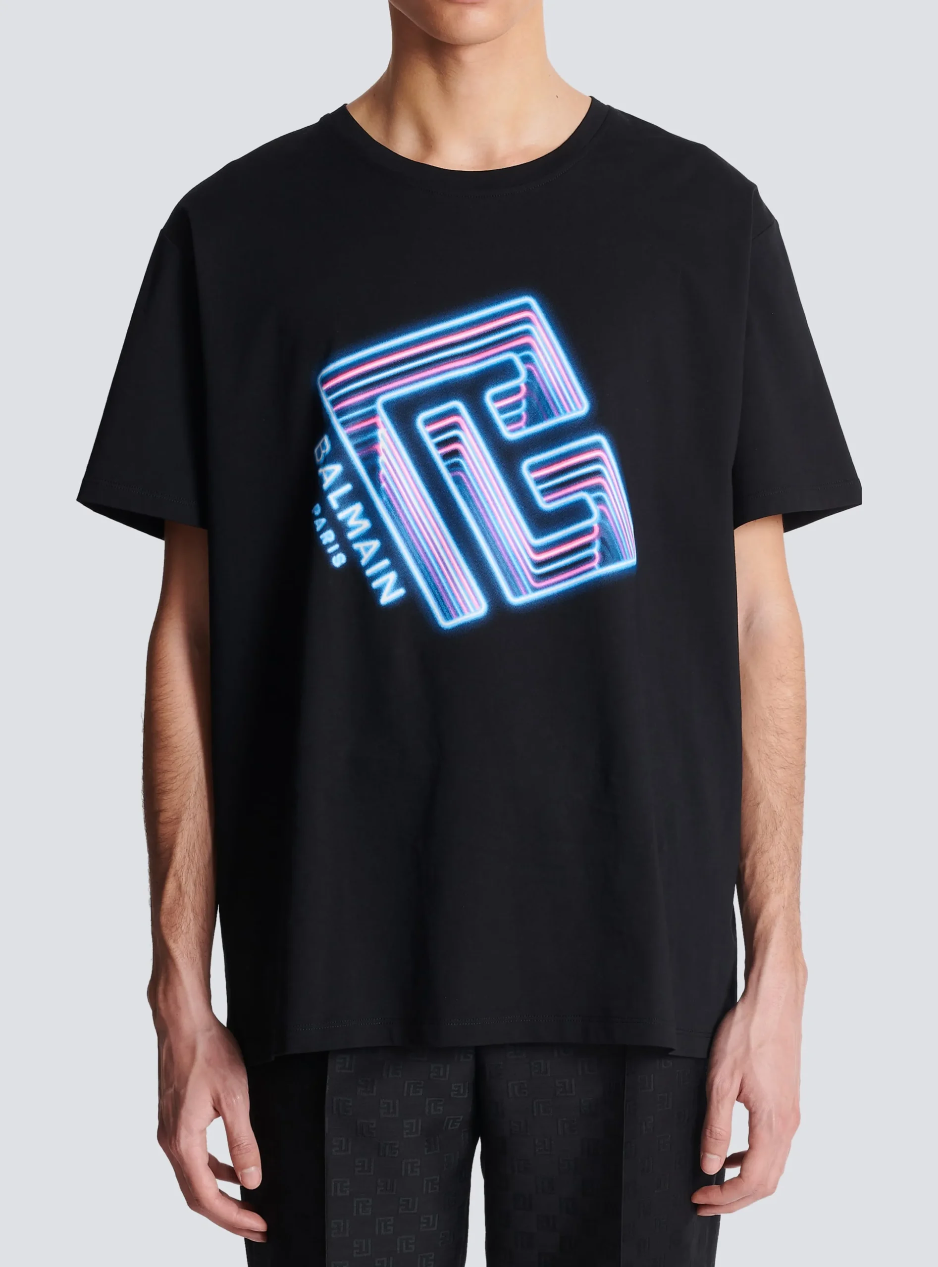 Balmain Neon Logo T-shirt