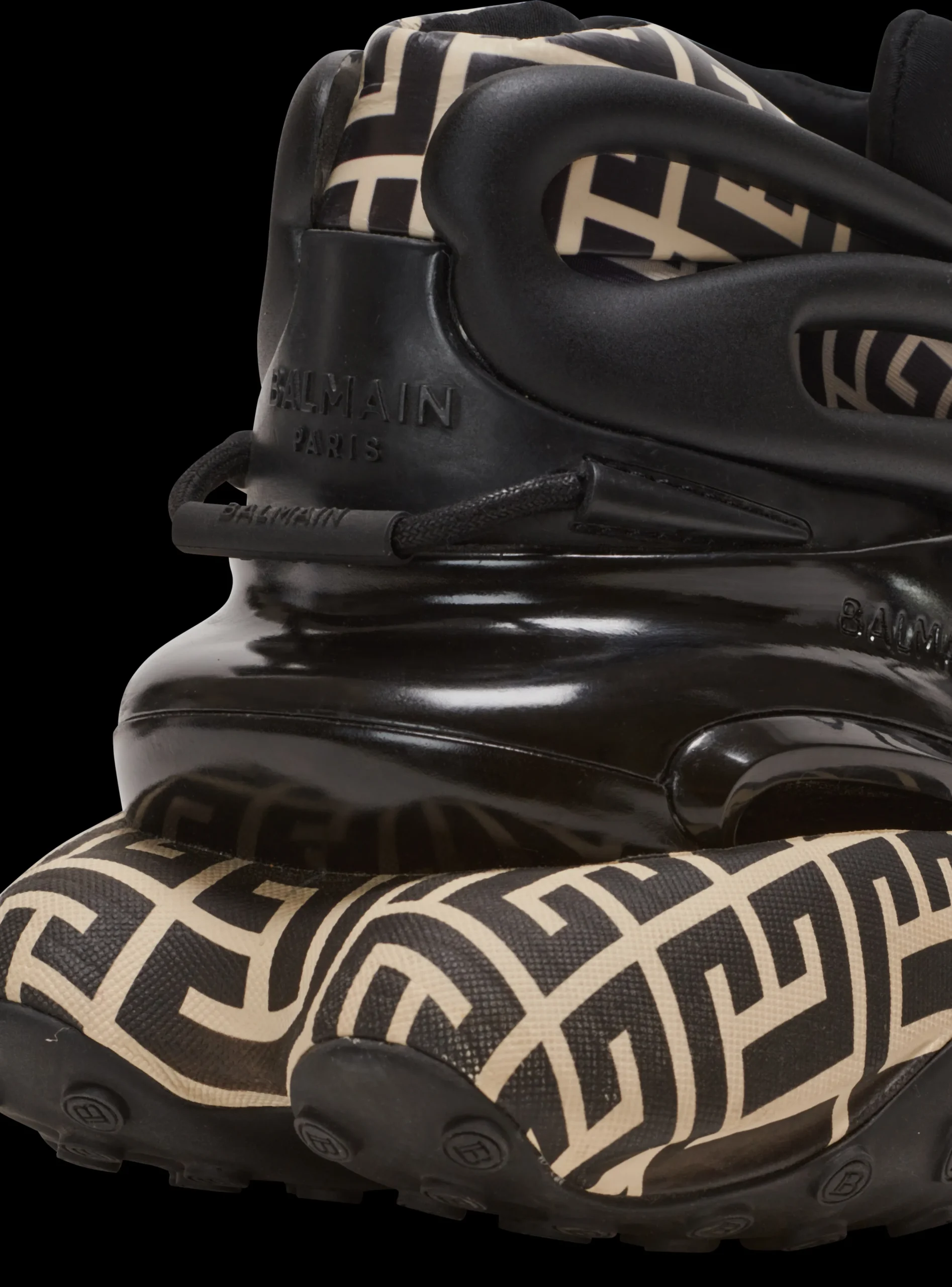 Balmain Neoprene And Leather Unicorn Low-top Sneakers
