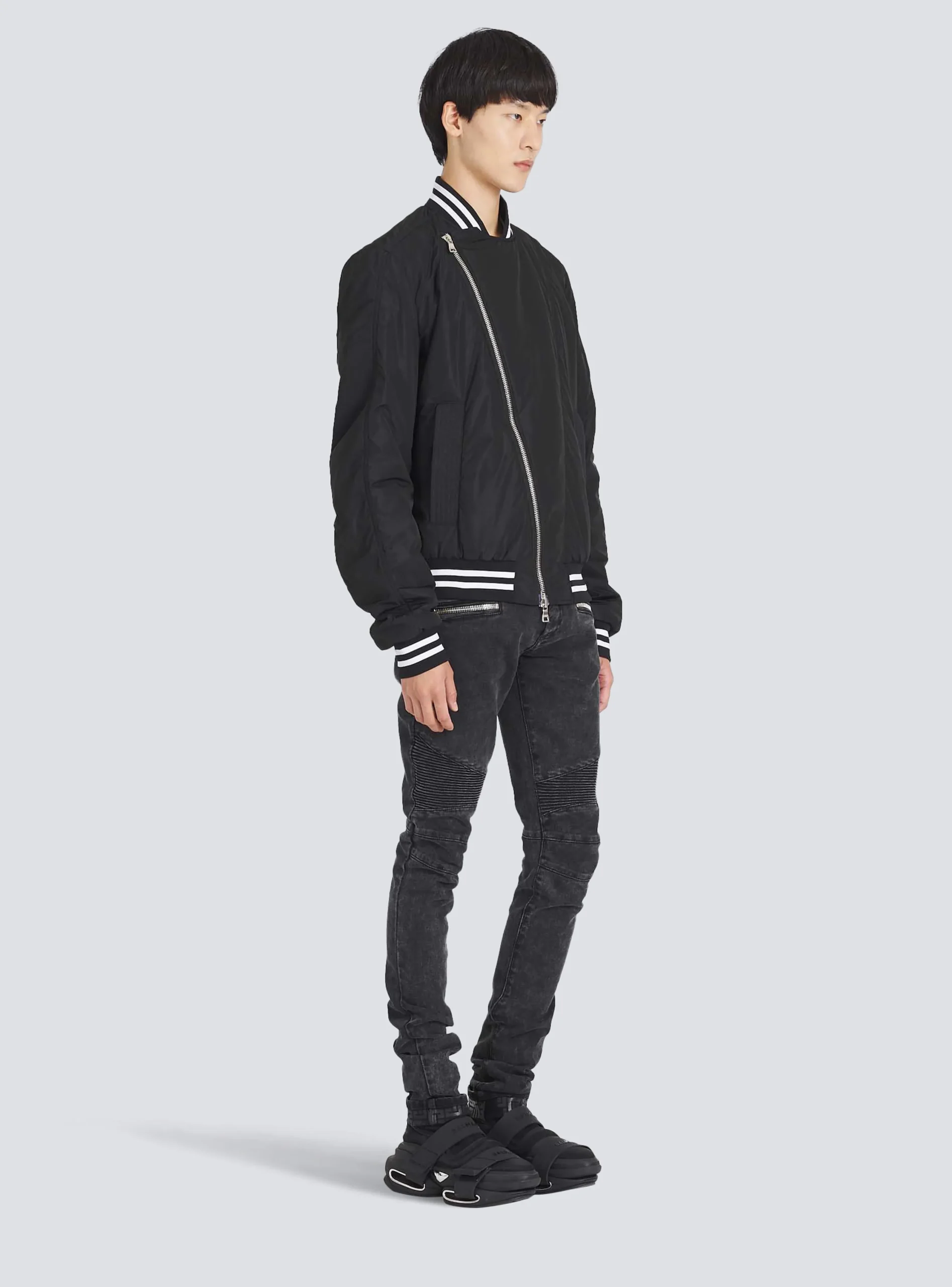 Balmain Nylon Bomber Jacket