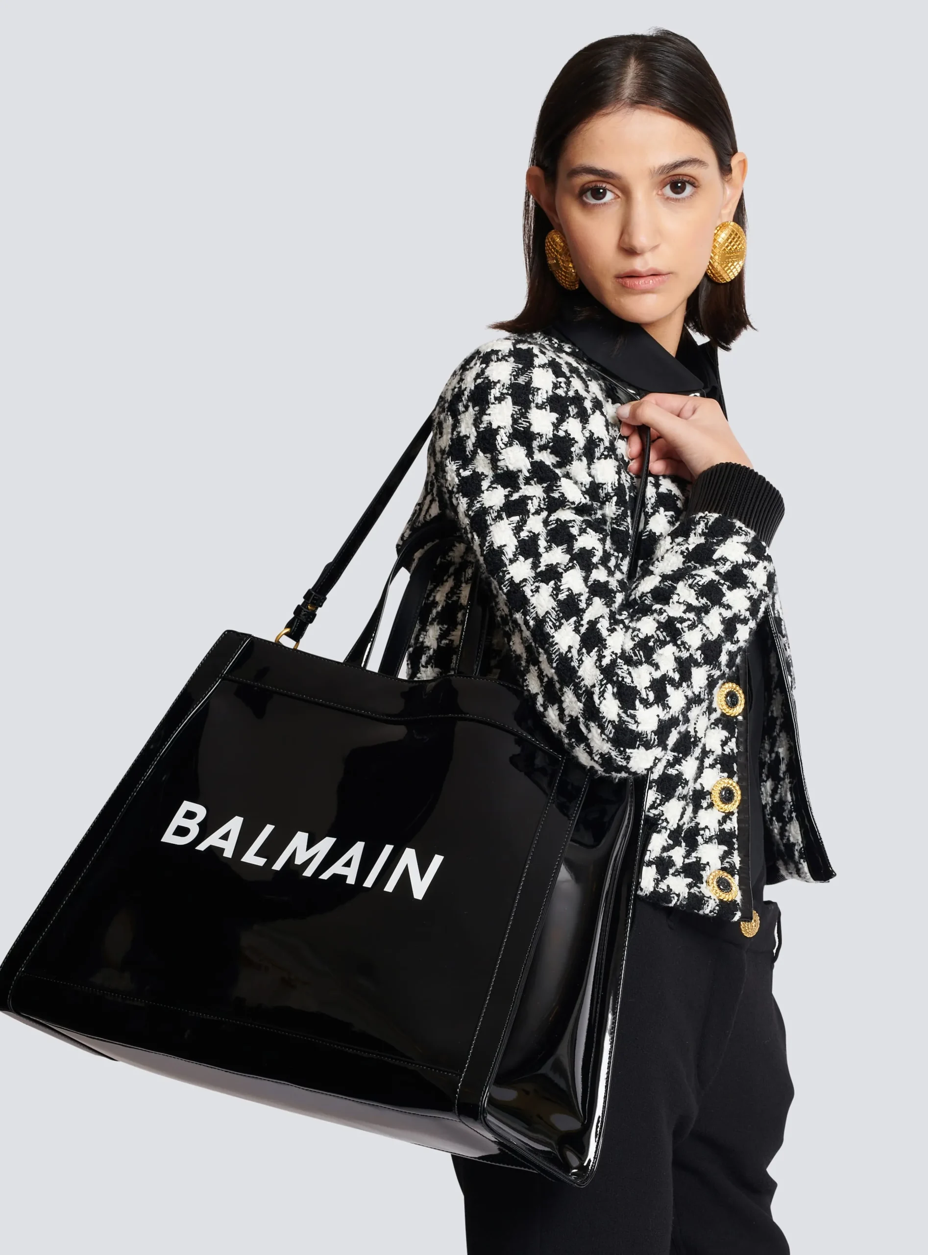 Women Balmain Olivier's Cabas In Vinyl
