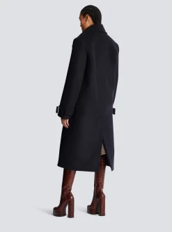 Women Balmain Oversized Double-breasted Coat