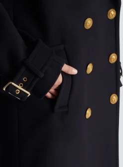 Women Balmain Oversized Double-breasted Coat