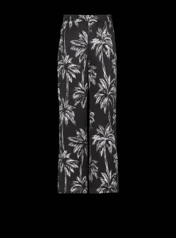 Balmain Palm Print Satin Pyjama Trousers