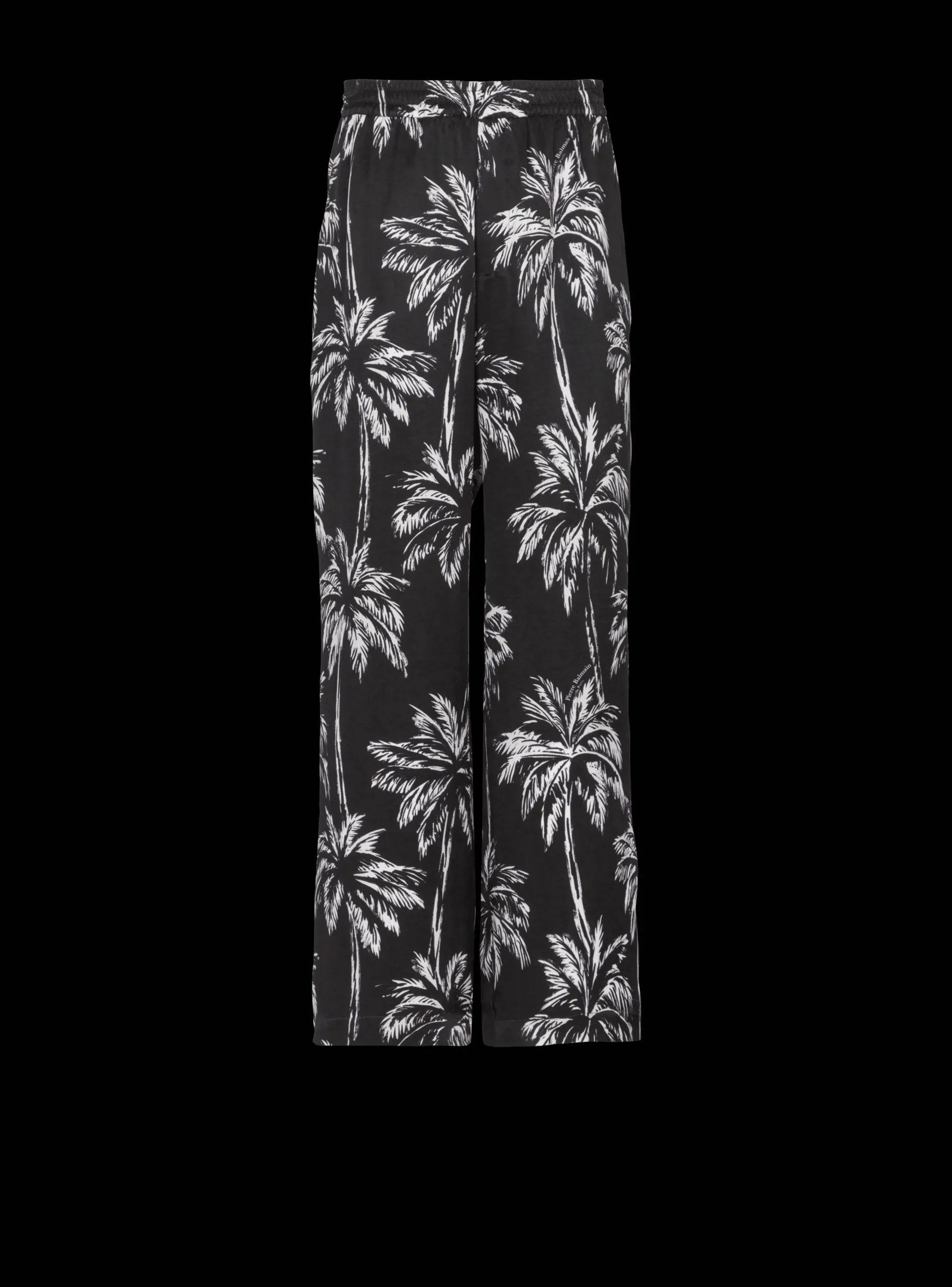 Balmain Palm Print Satin Pyjama Trousers