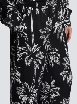 Balmain Palm Print Satin Pyjama Trousers