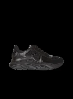 Kids/BOY Balmain Patent Leather And Suede Trainers