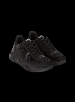 Kids/BOY Balmain Patent Leather And Suede Trainers