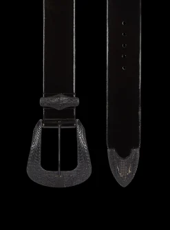 Women Balmain Patent Leather Western Belt