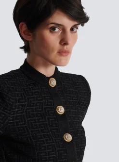 Women Balmain PB Labyrinth Knit Cardigan