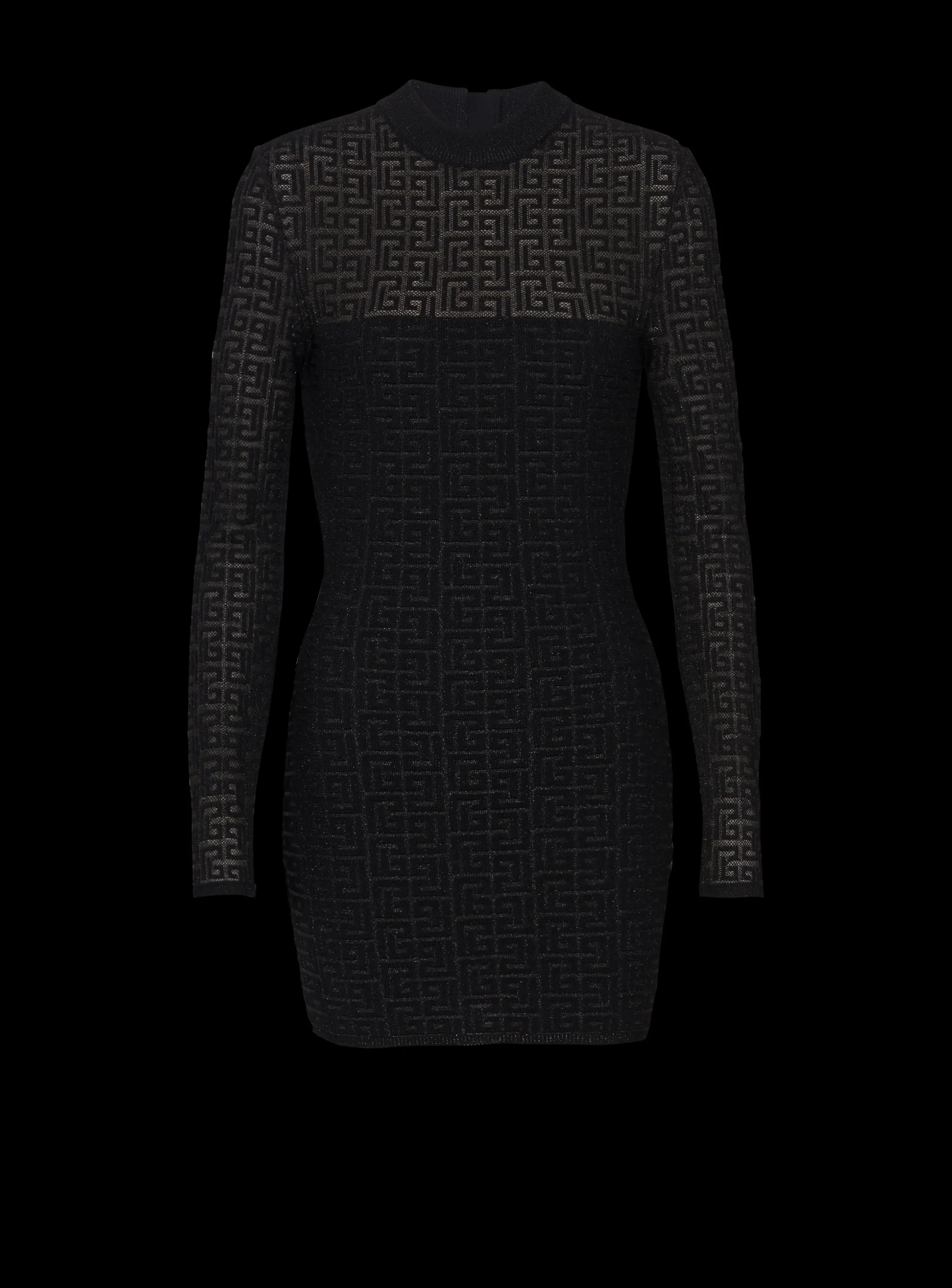 Women Balmain PB Labyrinth Knit Dress