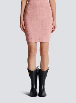 Women Balmain PB Labyrinth Knit Skirt