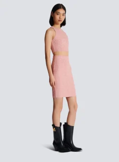 Women Balmain PB Labyrinth Knit Top
