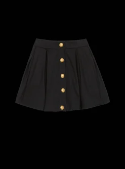 Kids Balmain Pleated Skater Skirt