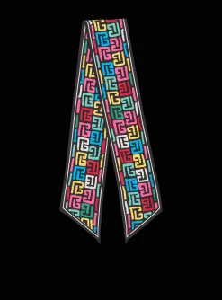 Women Balmain Pop Monogram Printed Bandana