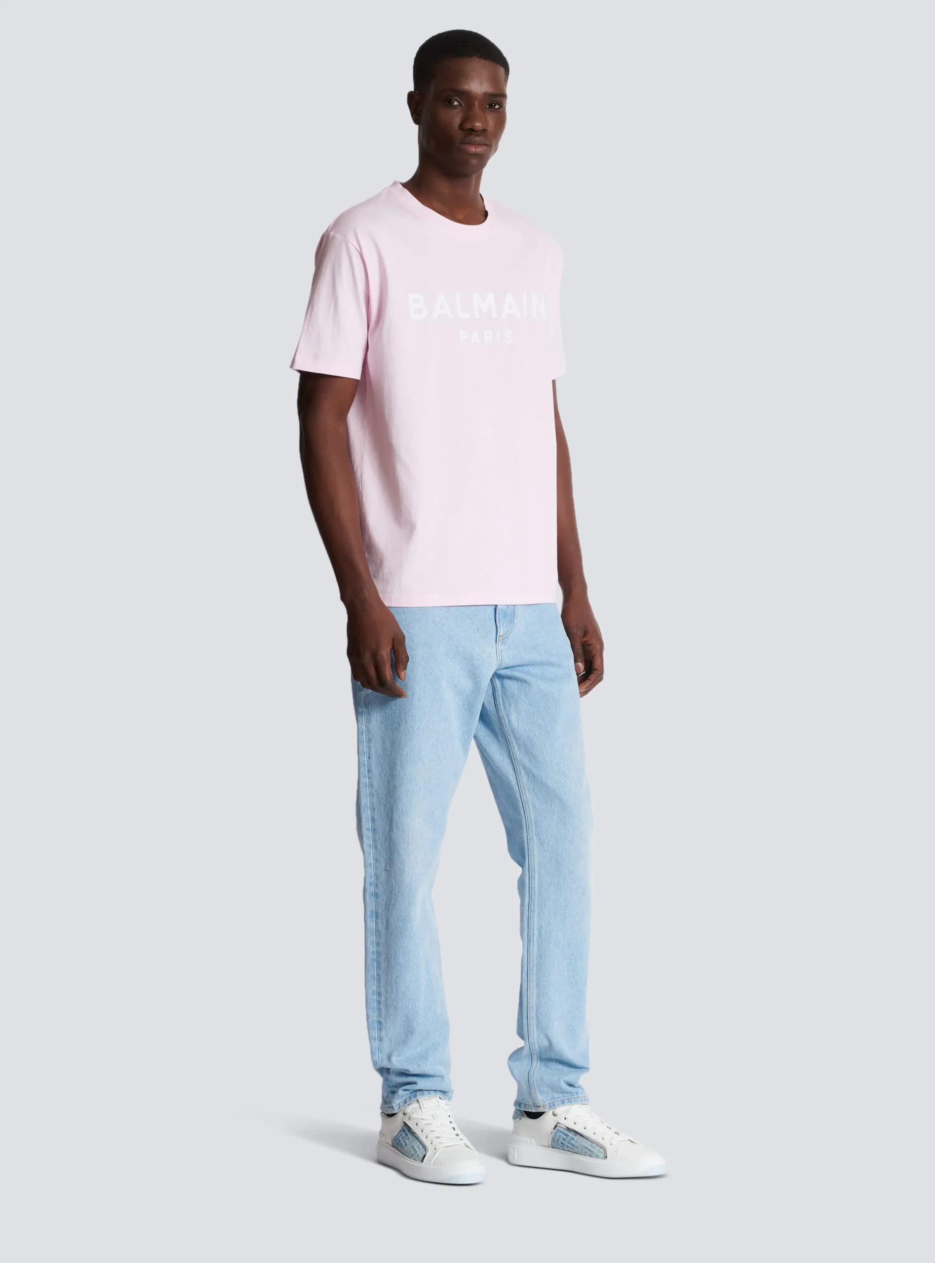 Balmain Printed Paris Short-sleeved T-shirt