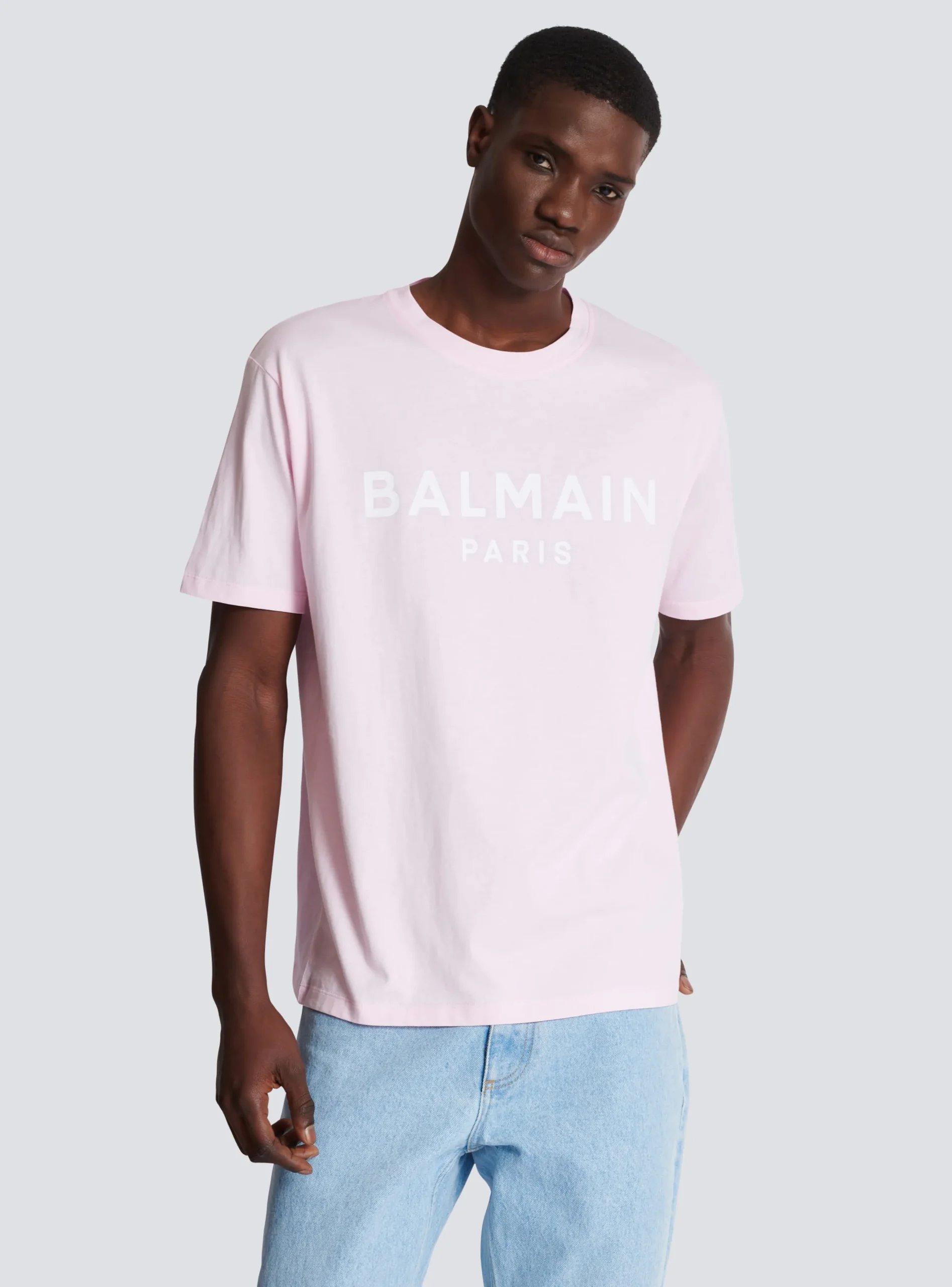 Balmain Printed Paris Short-sleeved T-shirt