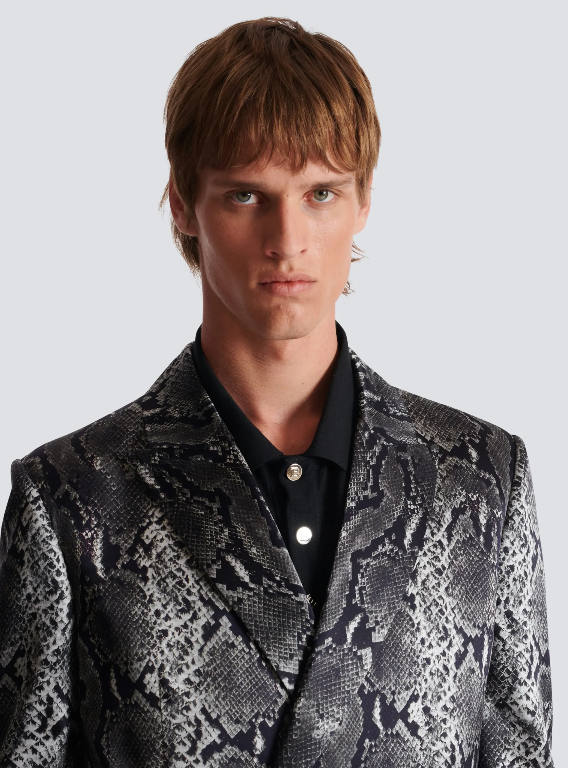 Balmain Printed Silk Blazer