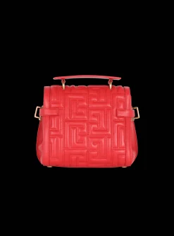 Women Balmain Quilted Leather B-Buzz 23 Bag