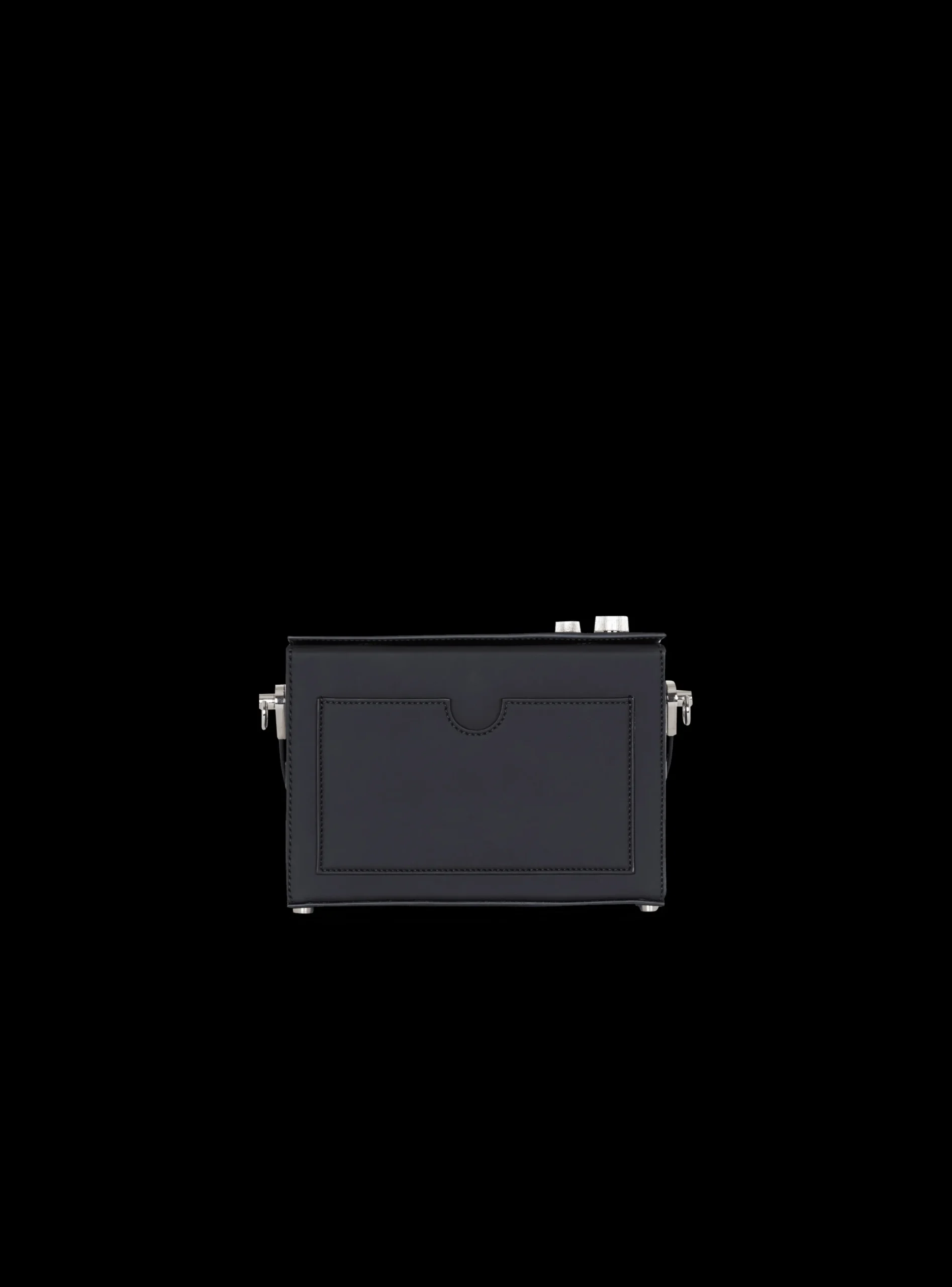 Women Balmain Radio Rubber-effect Leather Bag