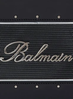 Women Balmain Radio Rubber-effect Leather Bag