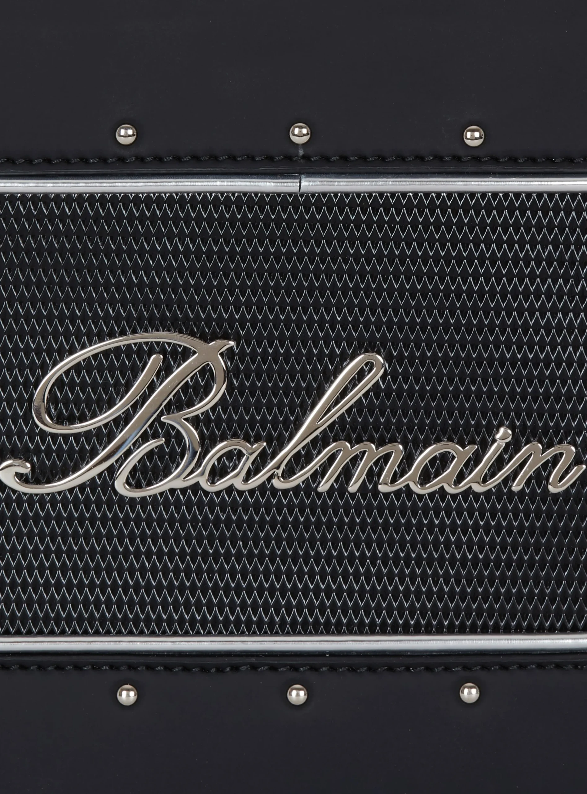 Women Balmain Radio Rubber-effect Leather Bag
