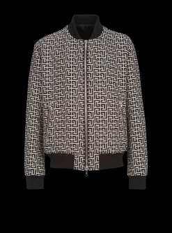 Balmain Reversible Cotton Bomber Jacket With Monogram