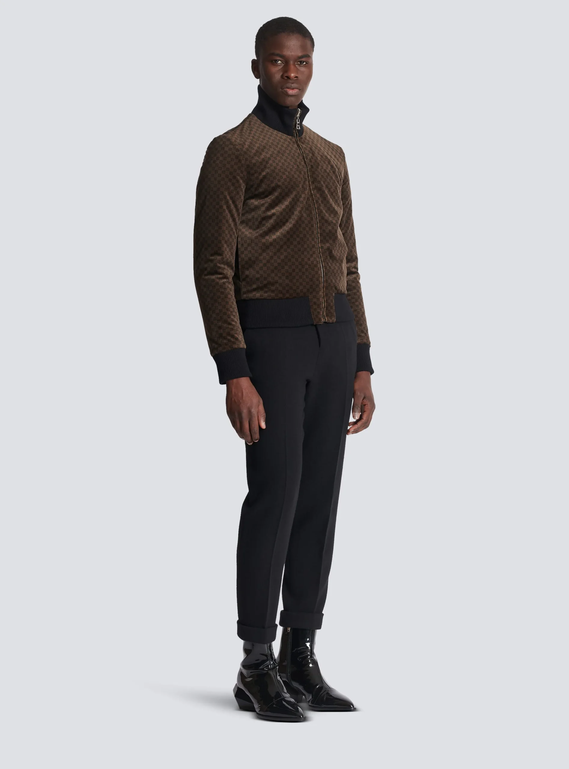 Balmain Reversible Mini Monogrammed Bomber