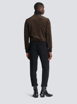 Balmain Reversible Mini Monogrammed Bomber