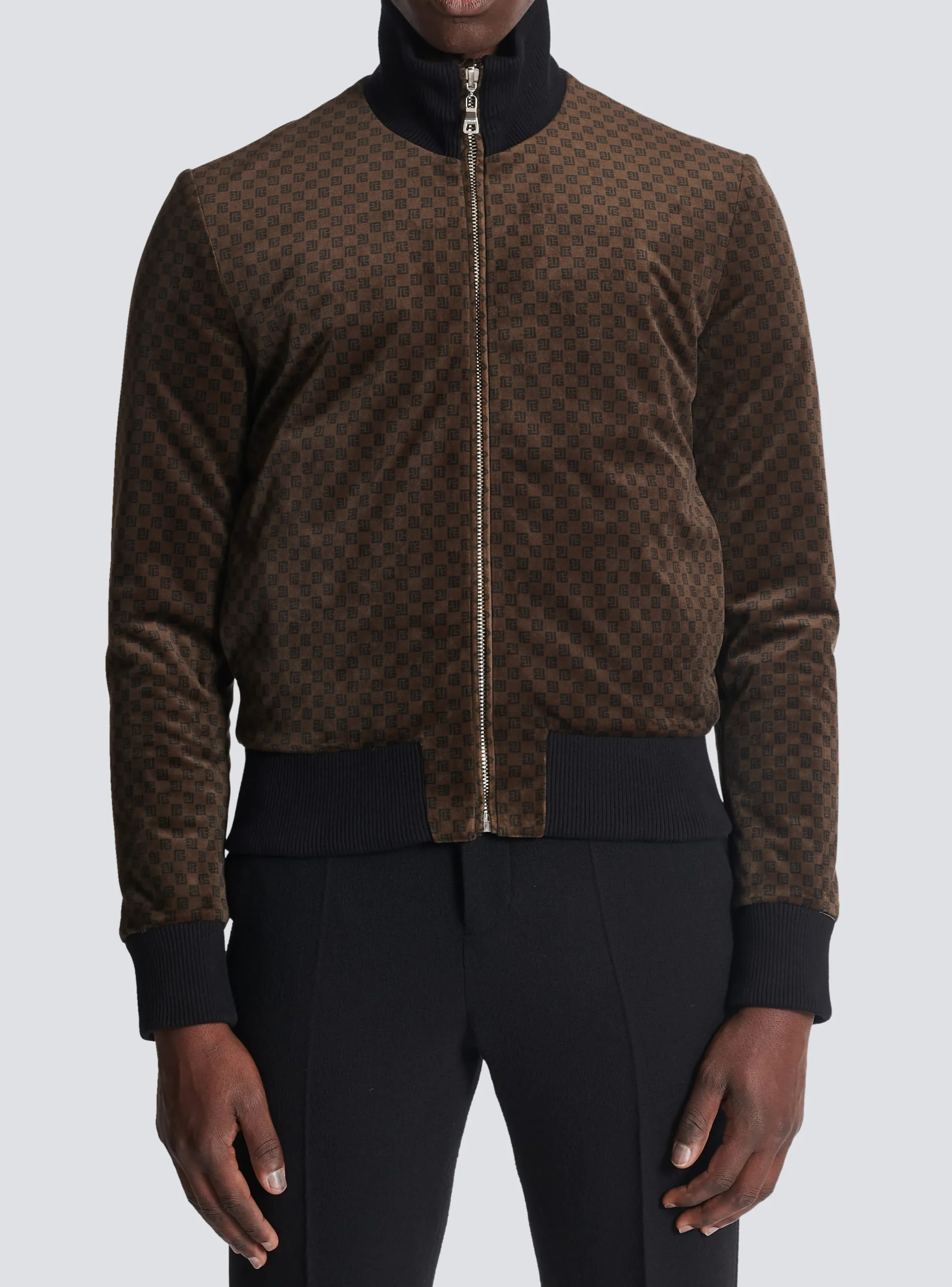 Balmain Reversible Mini Monogrammed Bomber
