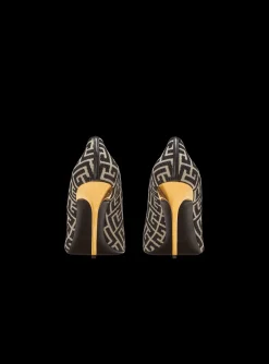 Women Balmain Ruby Stilettos With Jacquard Monogram