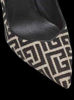 Women Balmain Ruby Stilettos With Jacquard Monogram