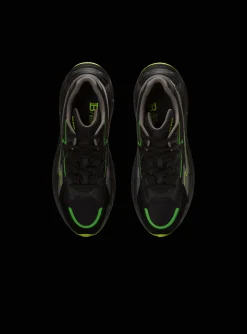 Balmain Run-Row Leather And Nylon Trainers